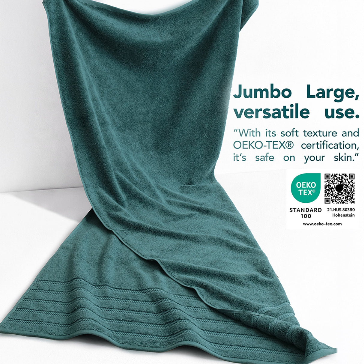 35x70 Inch Premium Bath Sheet JUMBO 100% Cotton Turkish Towels, Extremely Soft, Luxury,  Extra Large Bath Towel (BEST CHOICE)