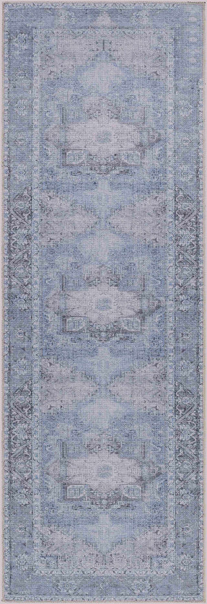 Boutique Rugs Ice Blue Flat Pile Washable Rug - view 4