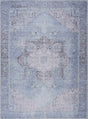 Boutique Rugs Ice Blue Flat Pile Washable Rug