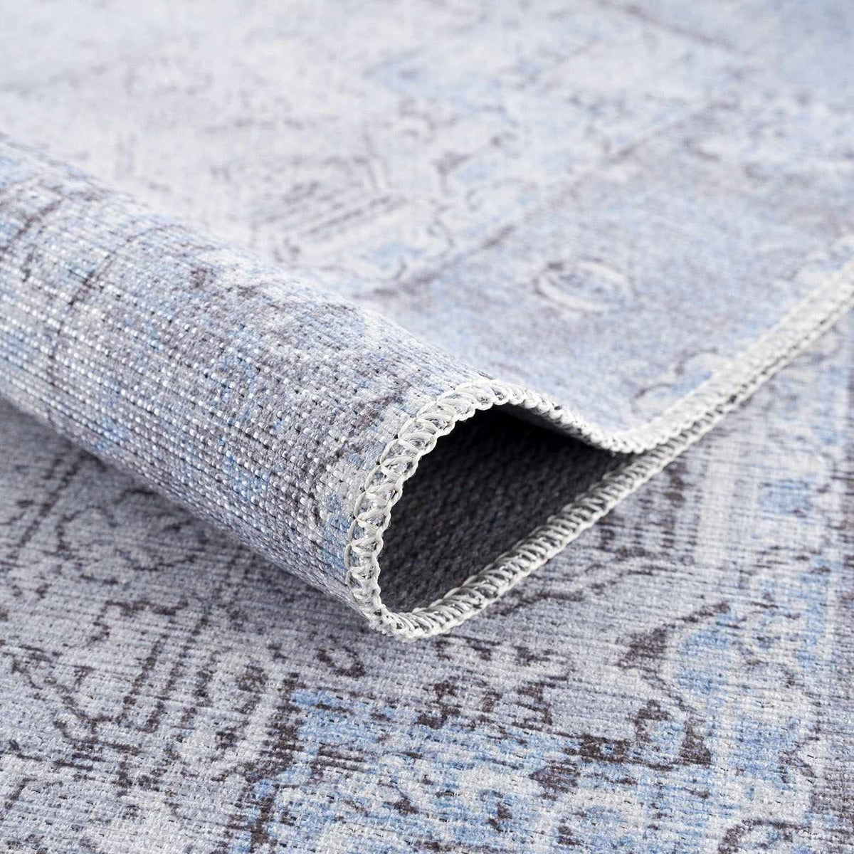 Boutique Rugs Ice Blue Flat Pile Washable Rug - view 9