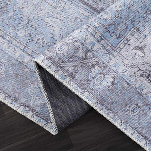 Boutique Rugs Ice Blue Flat Pile Washable Rug - view 10