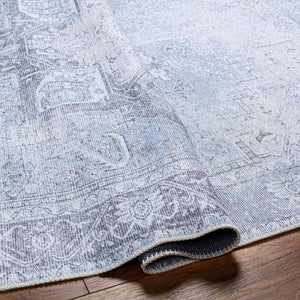 Boutique Rugs Ice Blue Flat Pile Washable Rug - view 14