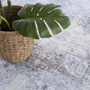 Boutique Rugs Ice Blue Flat Pile Washable Rug - view 7
