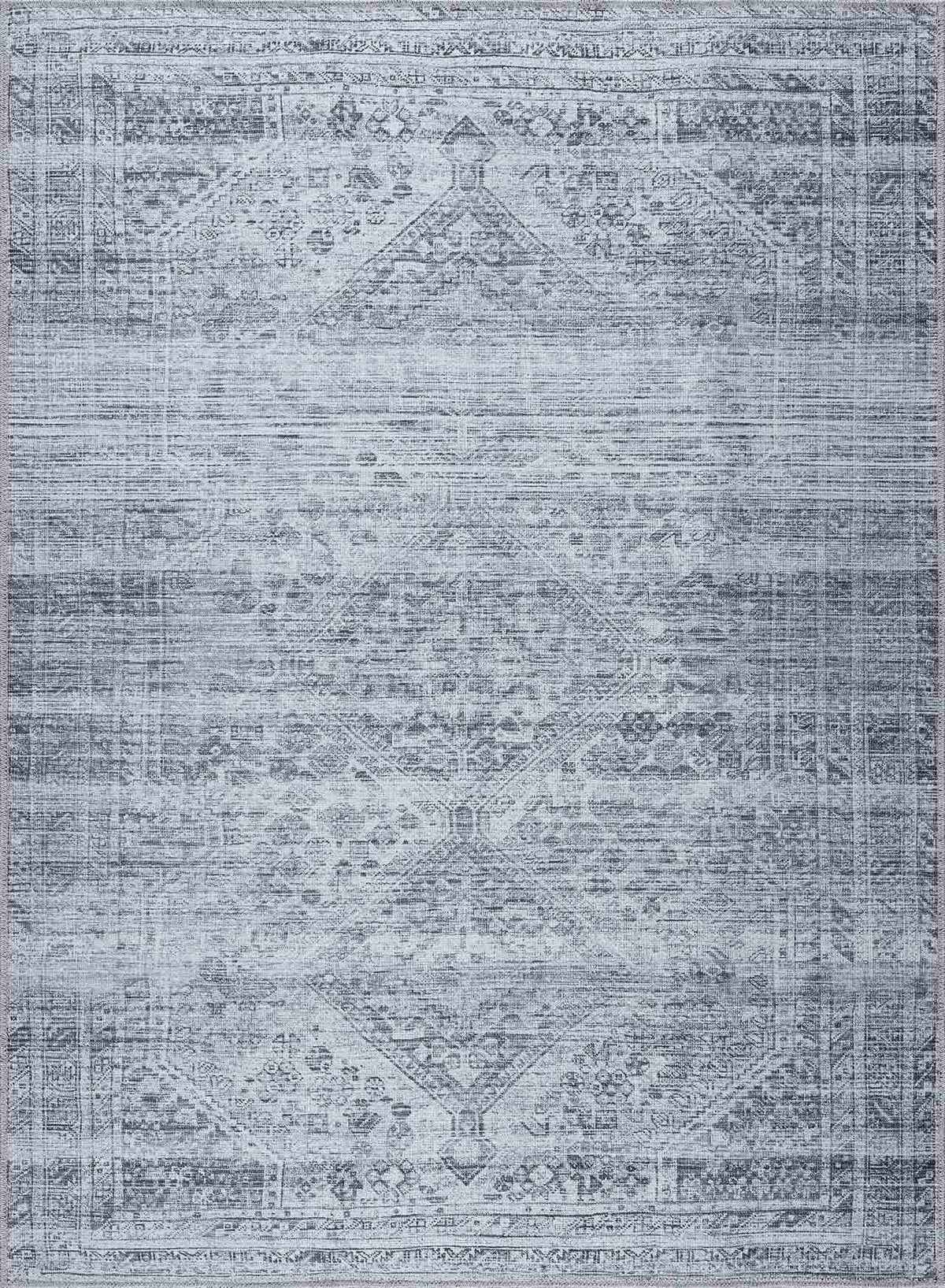 Boutique Rugs Barny Gray Blue Washable Rug