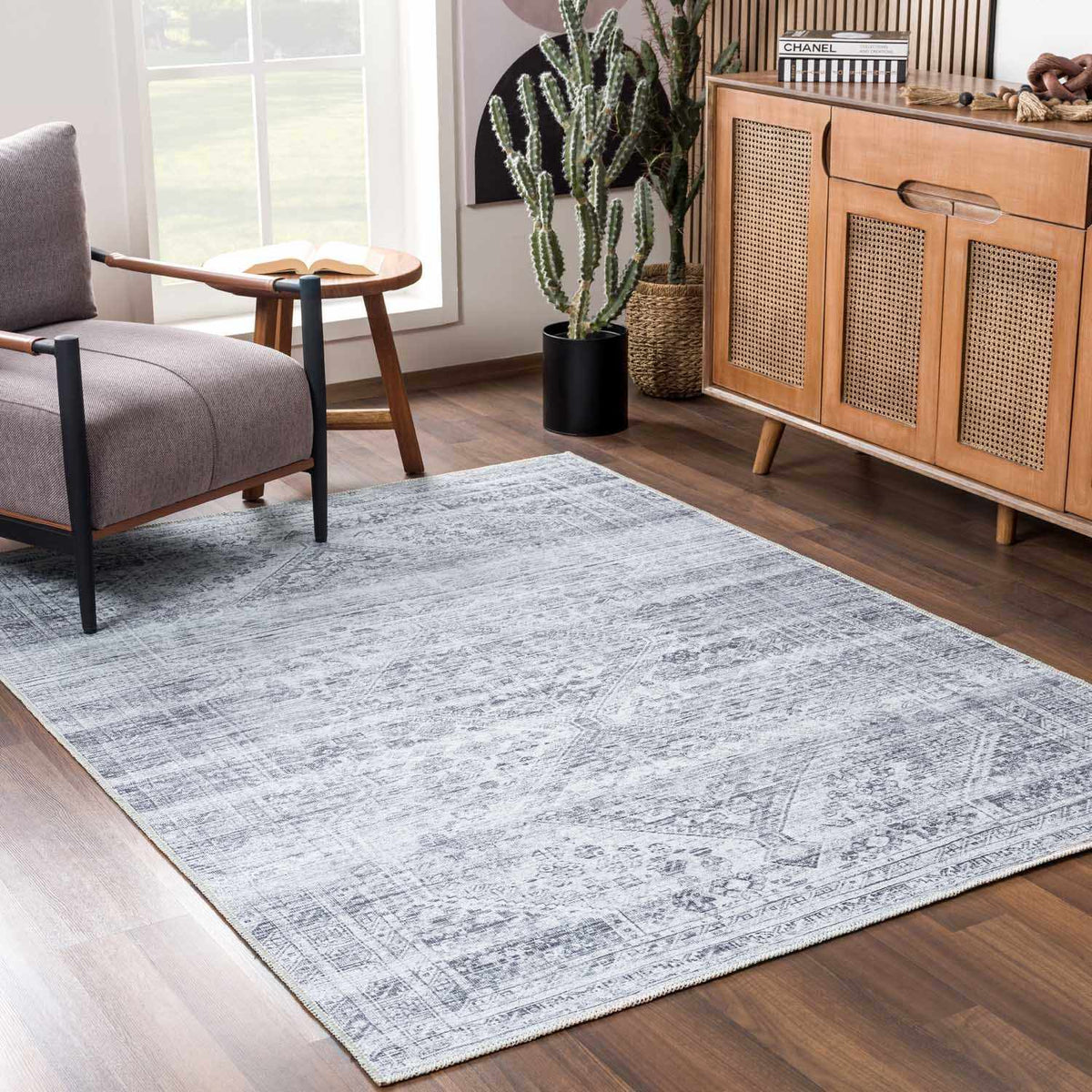 Boutique Rugs Barny Gray Blue Washable Rug - view 23