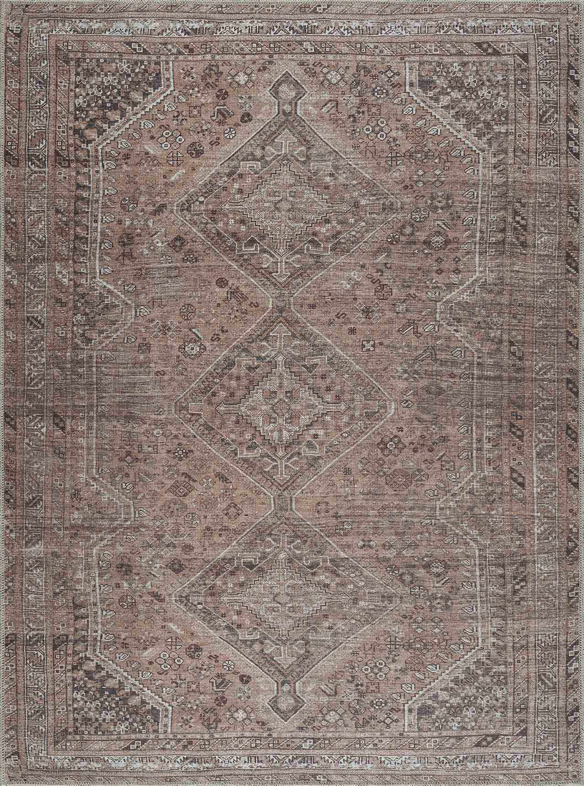 Boutique Rugs Barny Brown Flat Pile Washable Rug