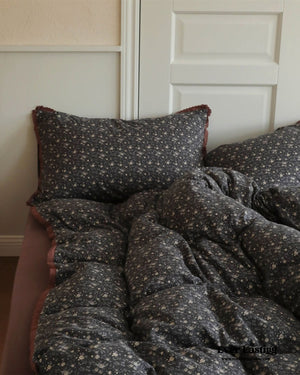 Anaya Rose French Vintage Bedding Set Black + Brown