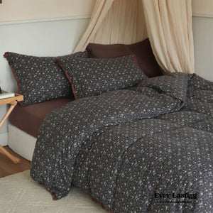 Anaya Rose French Vintage Bedding Set Black + Brown