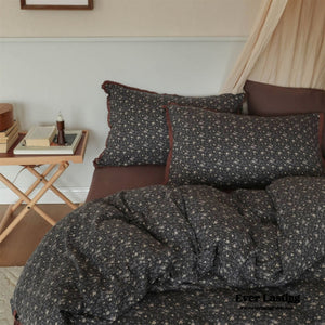 Ever Lasting Anaya Rose French Vintage Bedding Set / Black + Brown - view 2