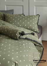 Anaya Rose French Vintage Bedding Set / Green + Brown