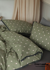 Anaya Rose French Vintage Bedding Set / Green + Brown