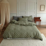 Anaya Rose French Vintage Bedding Set / Green + Brown