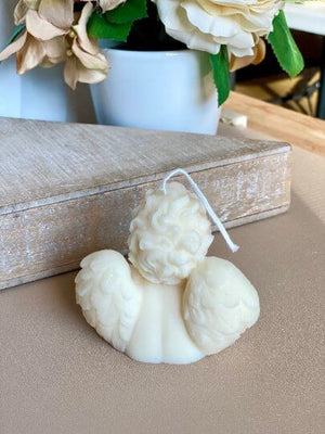 Angel Soy Wax Candle - Handcrafted Decorative Gift for Home and Soul
