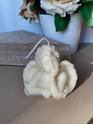 Angel Soy Wax Candle - Handcrafted Decorative Gift for Home and Soul
