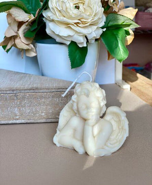 Angel Soy Wax Candle - Handcrafted Decorative Gift for Home and Soul