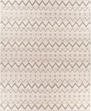 Whittington Gray&Cream Wool Rug - Clearance