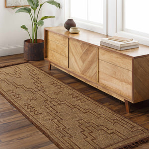 Aoko Jute & Leather Rug - Clearance