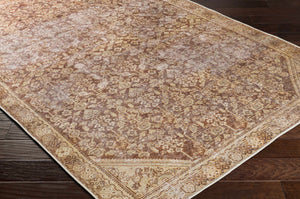 Argao Brown&Mustard Washable Area Rug - Clearance