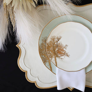 Arista Ivory Rectangle Fabric Placemat