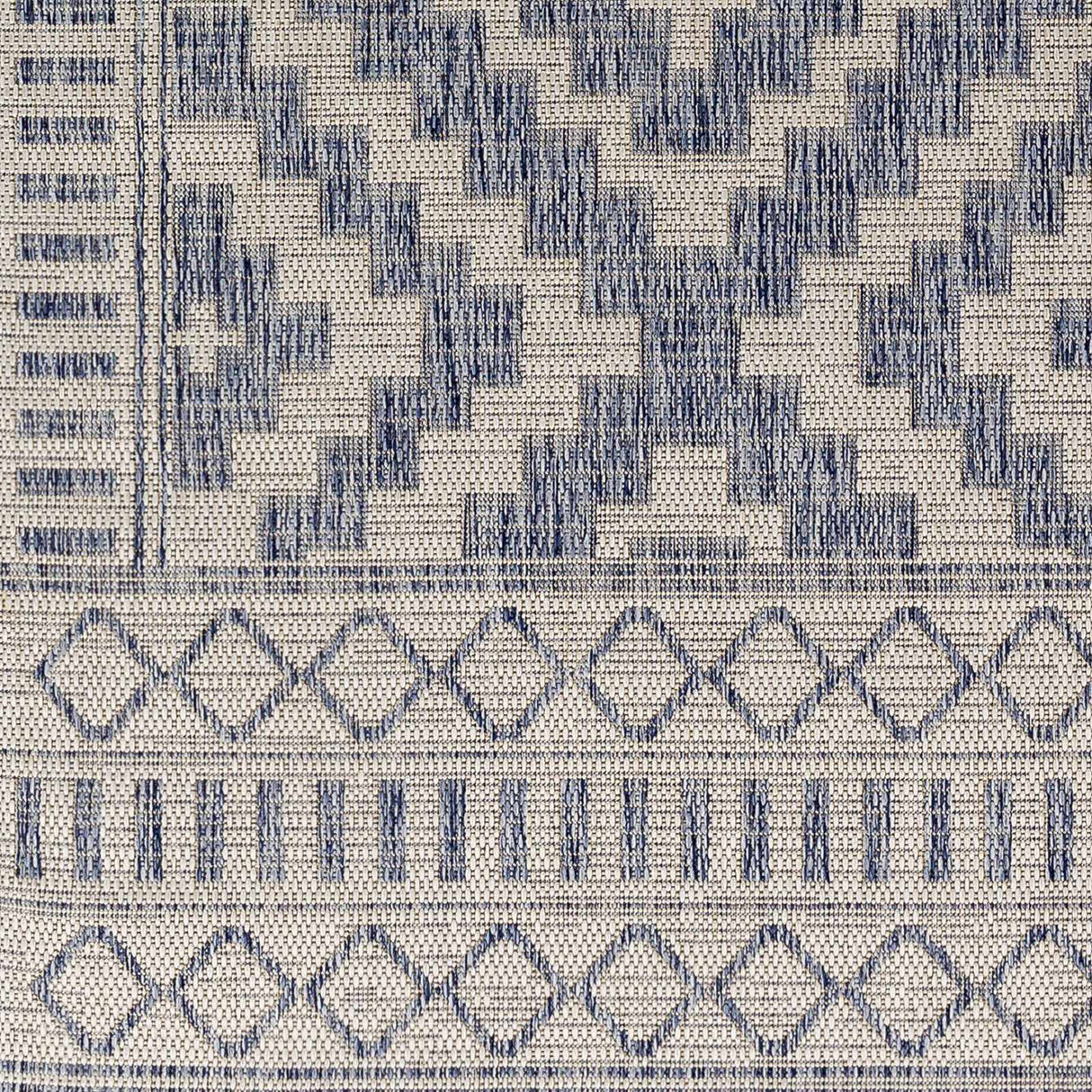 Kabala Dark Blue Area Rug - Clearance
