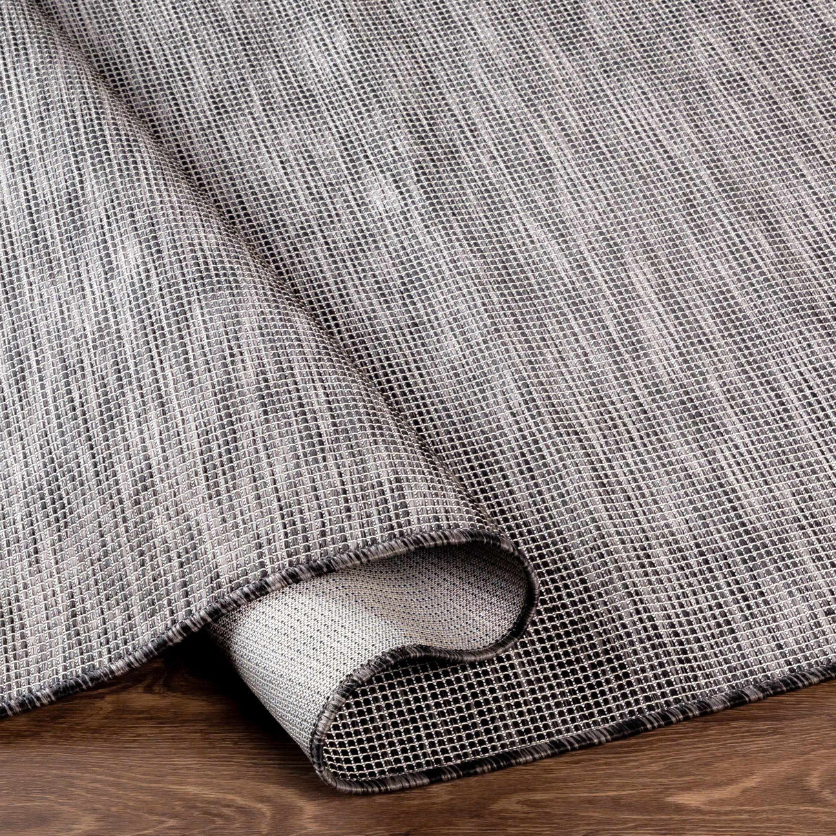 Aroona Black&Taupe Striped Flatweave Carpet - Clearance