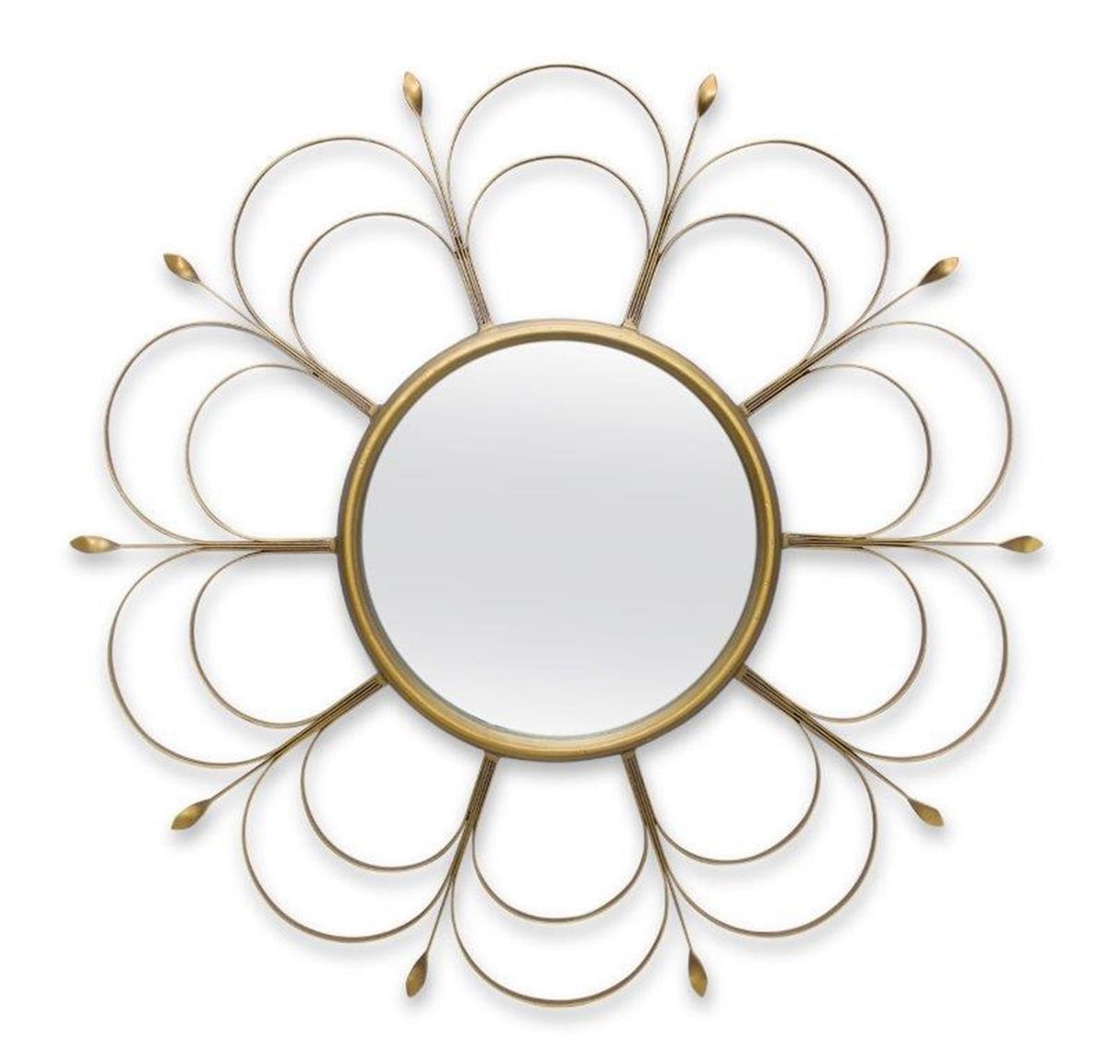 Art Deco Flower Wall Mirror 24"D - Tuesday Morning - Wall Mirrors