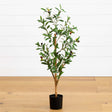 Nearly Natural 3’ Artificial Olive Tree with Natural Trunk
