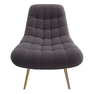Ashcroft Furniture Aubrey French Boucle Lounge Chair with Plush Boucle Upholstery - view 4
