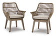Beach Front Arm Chair With Cushion (Set of 2)