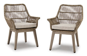 Beach Front Arm Chair With Cushion (Set of 2)