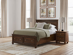 Danabrin Storage Footboard with Roll Slats Queen