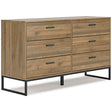 Deanlow Six Drawer Dresser