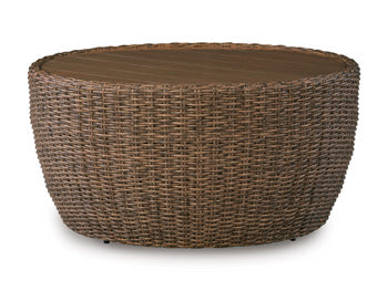 Double Point Round Cocktail Table