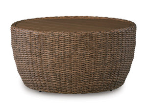 Double Point Round Cocktail Table