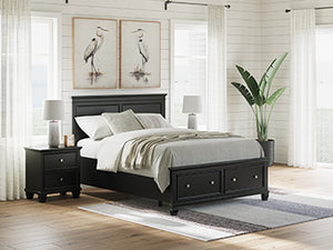Lanolee Storage Footboard with Roll Slats Queen