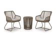 Majors Beach Chairs with CUSH/Table Set (Set of 3)