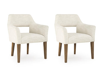 Marxmore Dining Upholstered Arm Chair (Set of 2)