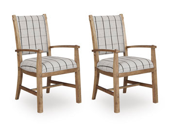 Ridgester Dining Upholstered Arm Chair (Set of 2)