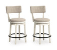 Robbinsdale Upholstered Swivel Barstool (Set of 2)