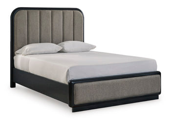 Rowanbeck Upholstered Panel Footboard/Rails Queen