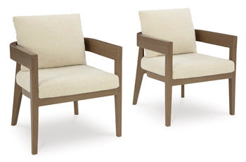 Serene Bay Arm Chair With Cushion (Set of 2)