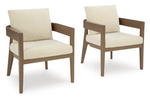 Serene Bay Arm Chair With Cushion (Set of 2)