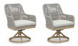 Seton Creek Swivel Chair with Cushion (Set of 2)