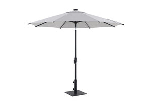 Spring Palms 10 FT LED Twist Umbrella Gray