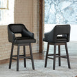 Tallenger Tall Upholstered Swivel Barstool (Set of 2)
