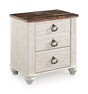 Willowton Two Drawer Night Stand