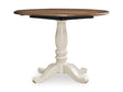 Wirloni Round Dining Room Drop Leaf Table