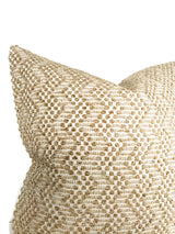 Audley Woven Pillow Cover in Sand, Schumacher Textiles