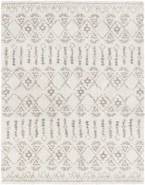 Aylett Beige Trellis Shag Rug - Clearance