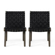 Lounge Chair With Stunning Rope Weave Design, (Set of 2) - Black - Best Buy Furniture